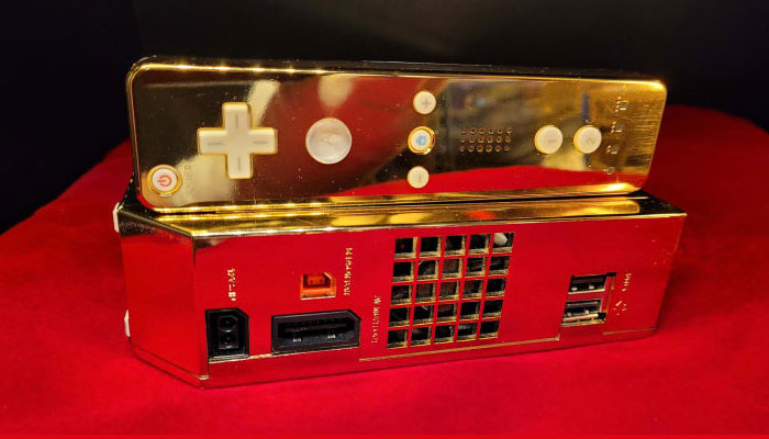 24K Gold Wii made for The Queen