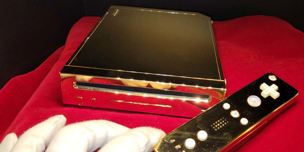 The 24-karat gold Wii made for Queen Elizabeth II